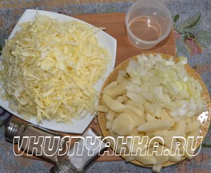 Жареный картофель с капустой в мультиварке, приготовление, шаг 1