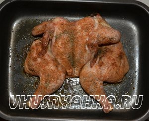 Запеченная курица в духовке (без масла)., приготовление, шаг 4
