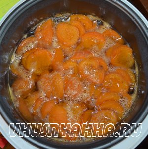 Варенье из абрикосов в мультиварке, приготовление, шаг 3