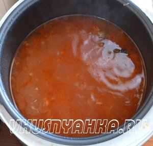 Суп из кильки в томатном соусе  в мультиварке, приготовление, шаг 4