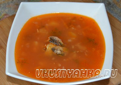 Суп из кильки в томатном соусе  в мультиварке, приготовление, шаг 5