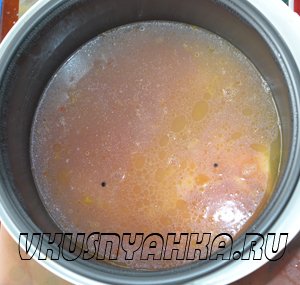 Рисовый суп с мидиями в мультиварке, приготовление, шаг 5