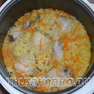 Рис с курицей  в мультиварке, приготовление, шаг 3