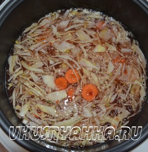 Овощной суп с капустой и шпинатом в мультиварке, приготовление, шаг 2