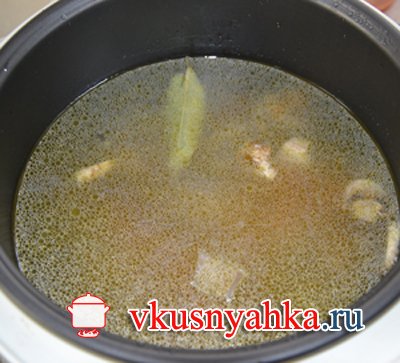 Грибной суп с овсянкой  в мультиварке, приготовление, шаг 3