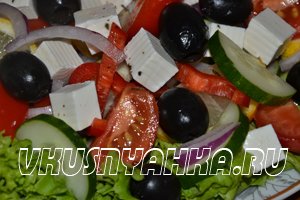 Греческий салат, приготовление, шаг 4