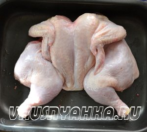 Запеченная курица в духовке (без масла)., приготовление, шаг 2