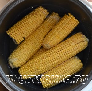 Вареная кукуруза в мультиварке, приготовление, шаг 2
