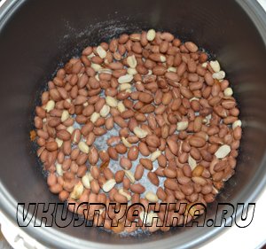 Жареный арахис в мультиварке, приготовление, шаг 2