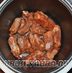 Свиные рёбрышки в пряном соево -горчичном маринаде в мультиварке, приготовление, шаг 4