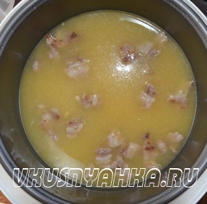 Суп с кукурузой и беконом в мультиварке, приготовление, шаг 3