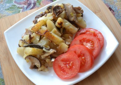 Картофель с сушёными грибами «Ассорти» в мультиварке