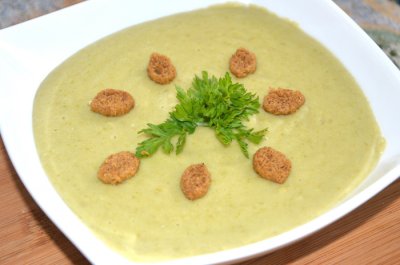 Суп – пюре из зелёной фасоли в мультиварке