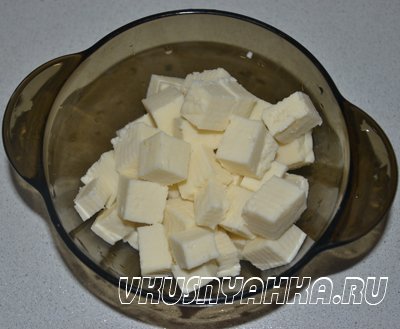 Запеченная тыква с адыгейским сыром в мультиварке., приготовление, шаг 2