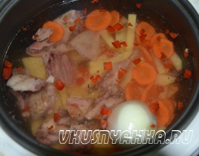Суп из перепелки в мультиварке, приготовление, шаг 3