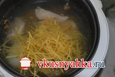 Суп лапша в мультиварке рецепт с фото