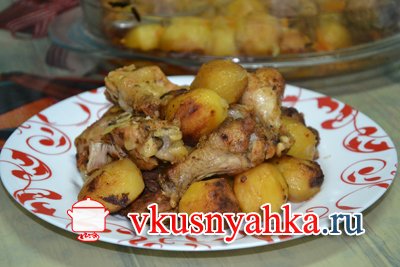Жаркое из курицы с картошкой, приготовление, шаг 9