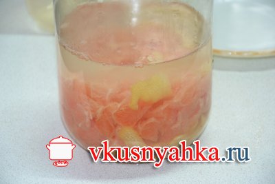 Настойка на грейпфруте, приготовление, шаг 5