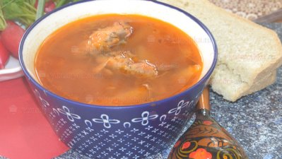 Суп из кильки в томатном соусе  в мультиварке