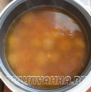 Суп с рыбными фрикадельками в мультиварке, приготовление, шаг 5