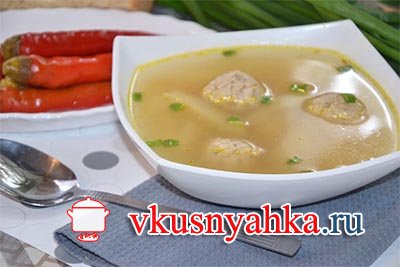 Суп с фрикадельками в мультиварке (3 пошаговых рецепта с фото и видео), приготовление, шаг 7