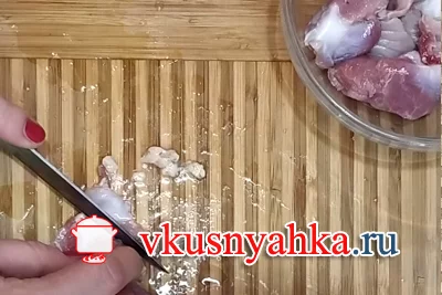 Куриные желудки с грибами в мультиварке, приготовление, шаг 2